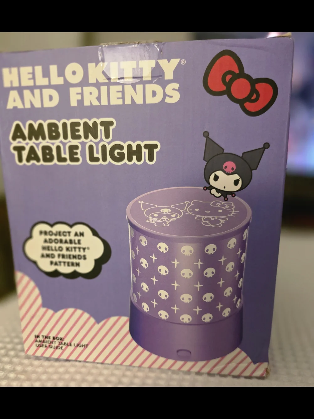 Hello Kitty Purple Ambient Table Light - Hello Kitty and Friends